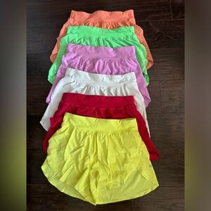 Lululemon Fast and Free Shorts Bundle